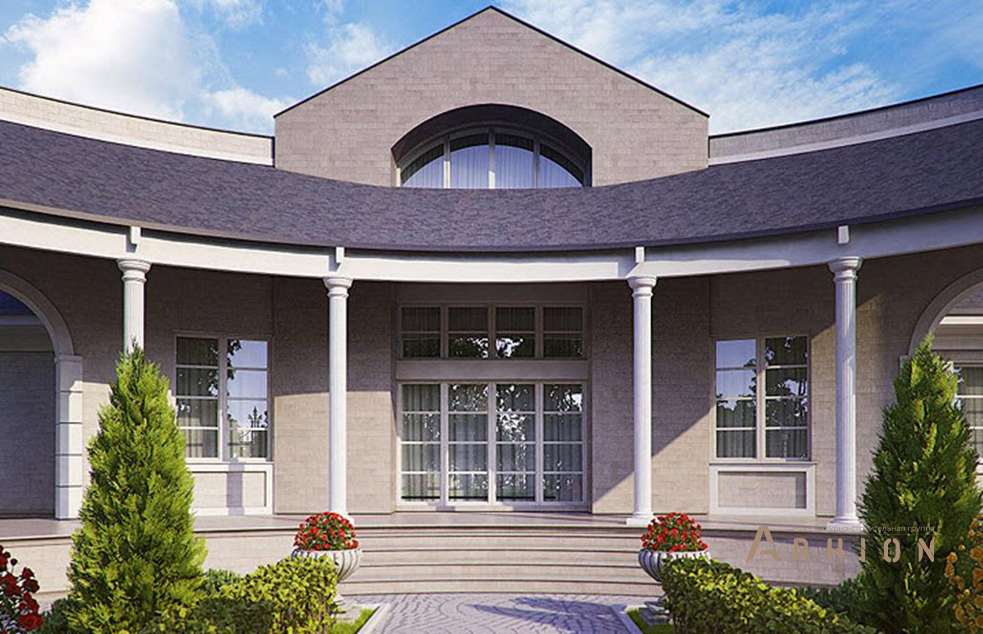 3. Проект одноэтажного дома в классическом стиле с многоскатной кровлей, SOV-12, площадью - 422 кв c мансардой, терассой, эркером, вторым светом